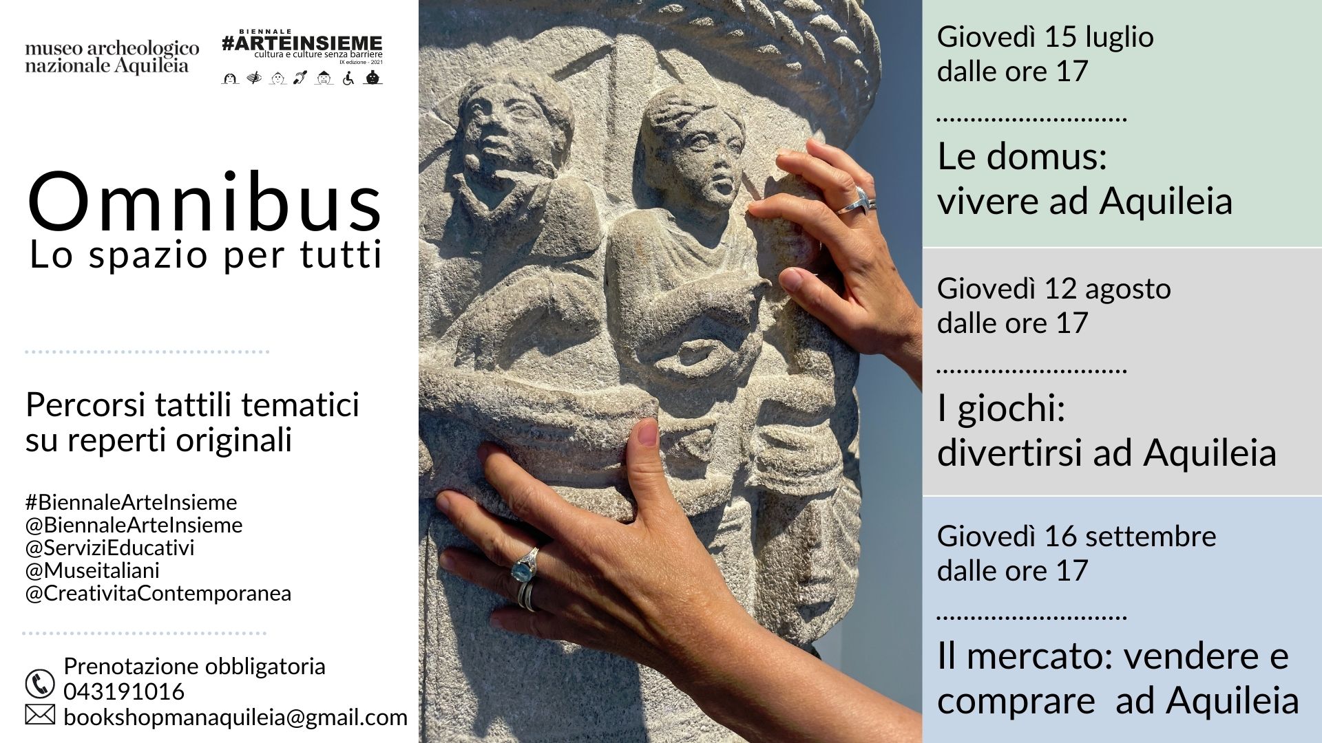 OMNIBUS: Percorsi tattili tematici